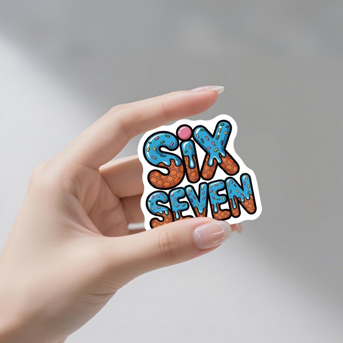 3 Random 67 Six Seven Meme Vinyl Decal Stickers Hands Laptop Waterbottle Pack
