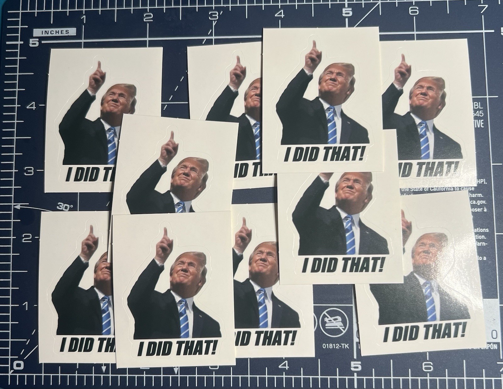 10x “I Did That” Trump Sticker Funny Political Meme Decal Waterproof Laptop Car