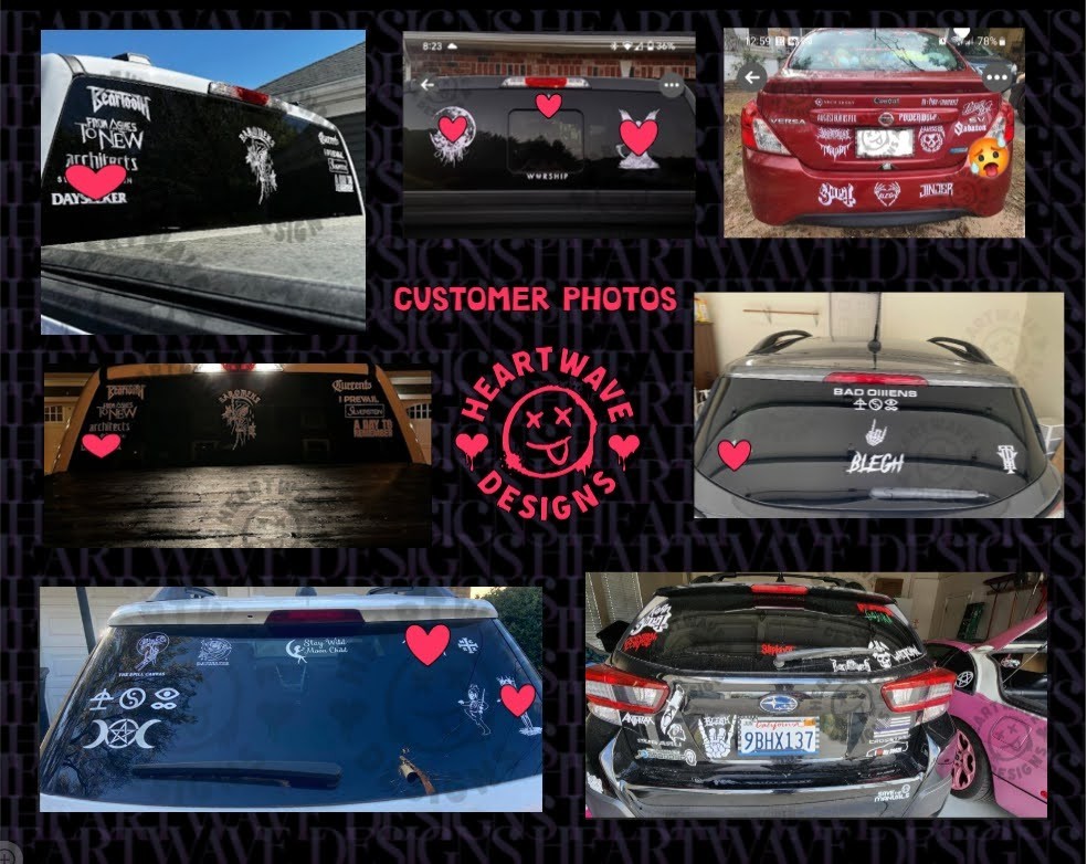 Custom Band, Logo, Image Vinyl Decal