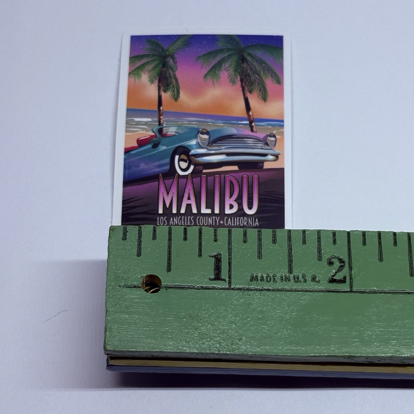 Malibu California Sticker Palm Trees Travel Art Decal Vinyl Country Matte Tc6