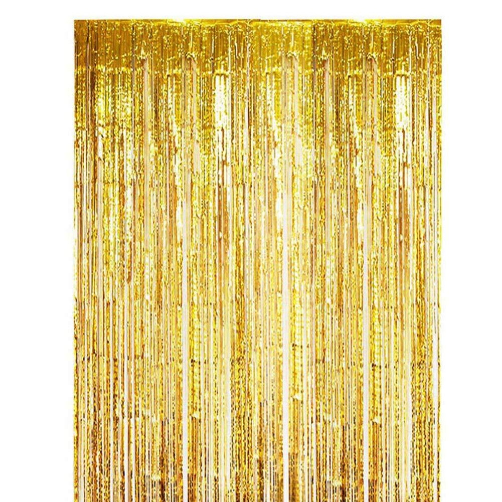 Multi Color 2m Thick Rain Silk Curtain for Party Background Wall Decoration