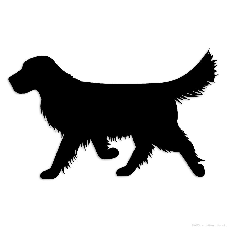 Retriever Dog – Decal Sticker – Multiple Colors & Sizes – ebn6577