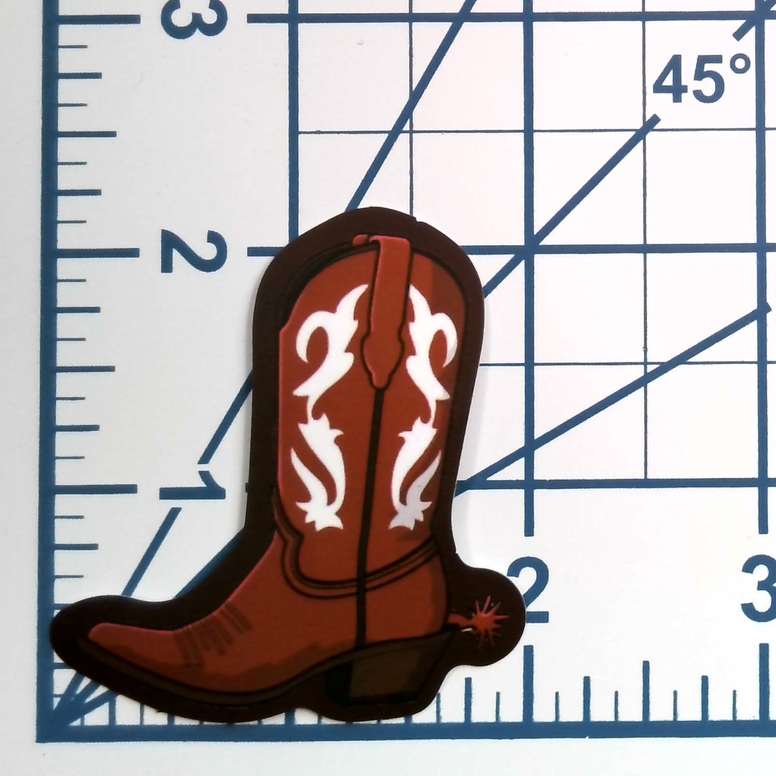 Red Cowgirl Boot Vinyl Sticker Vintage Retro Western Boho Fashion Decal