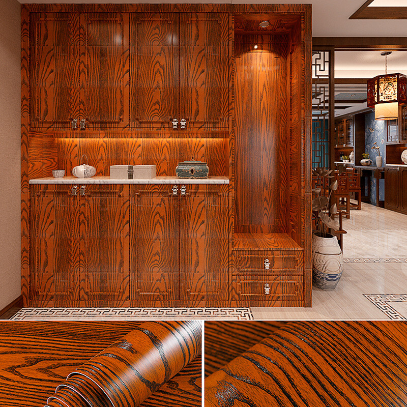 3M Wood Grain Self-Adhesive Wall Sticker Removable Wallpaper Furnitur Protection