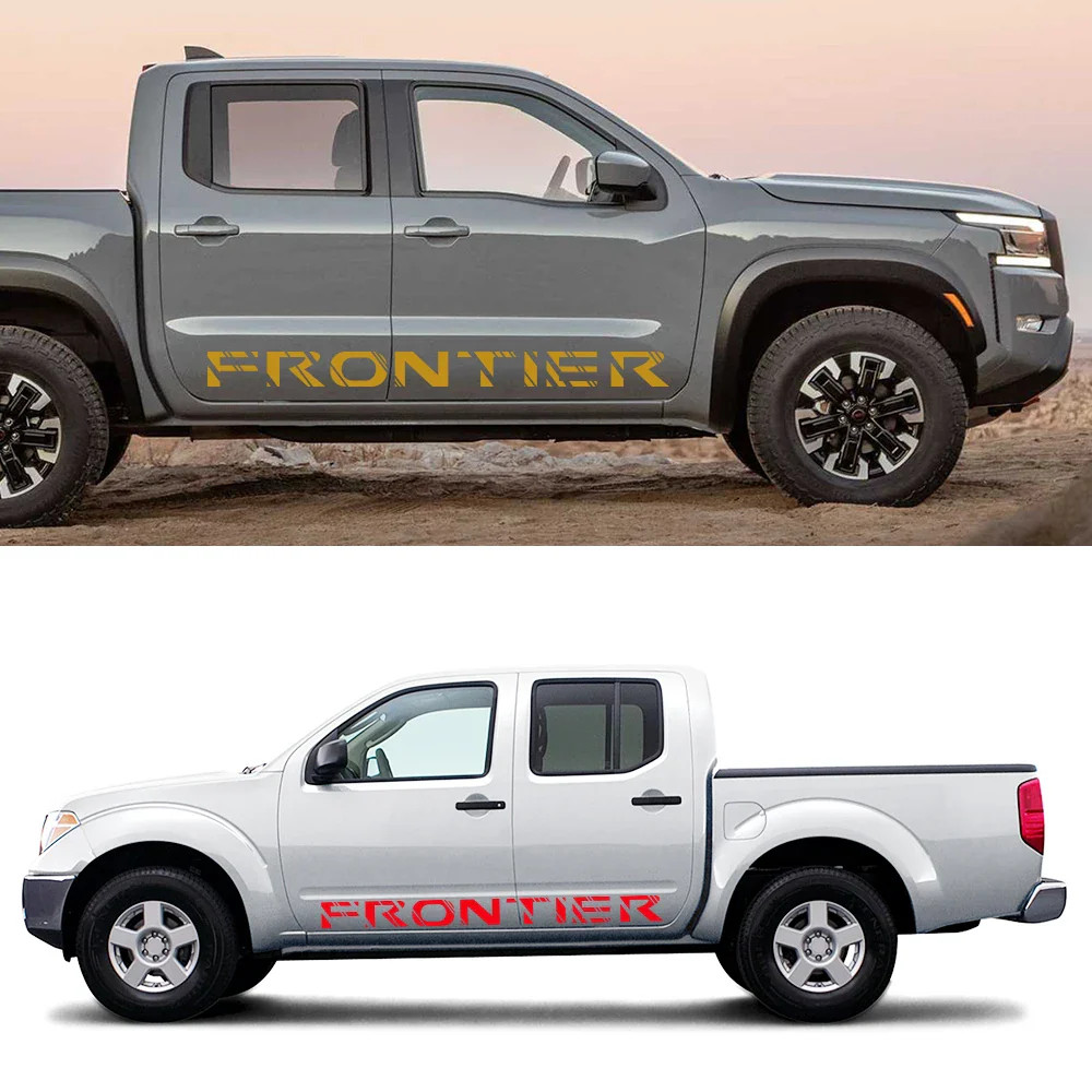 Aftermarket Door Side Stripe Decal for Nissan Frontier D40 / D22 / NP300 | 2-Pi