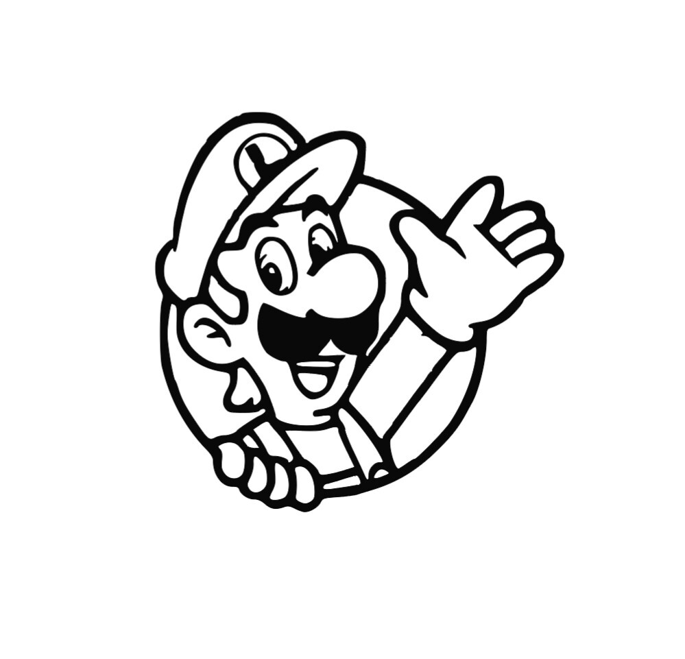 Luigi Mario Vinyl Decal Sticker -Multiple Colors & Sizes- FREE SHIPPING