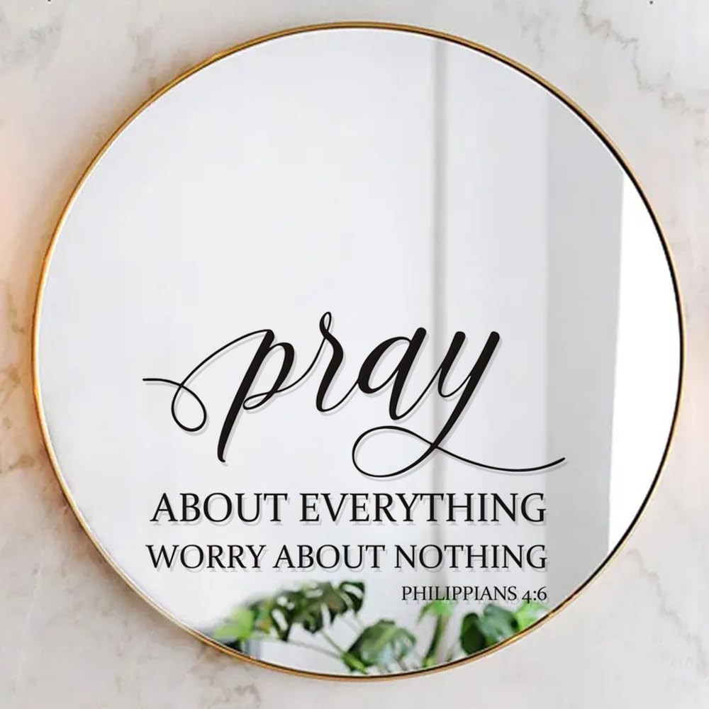 Religion Motivational Wall Decal for Bedroom Living Room Office Bathroom