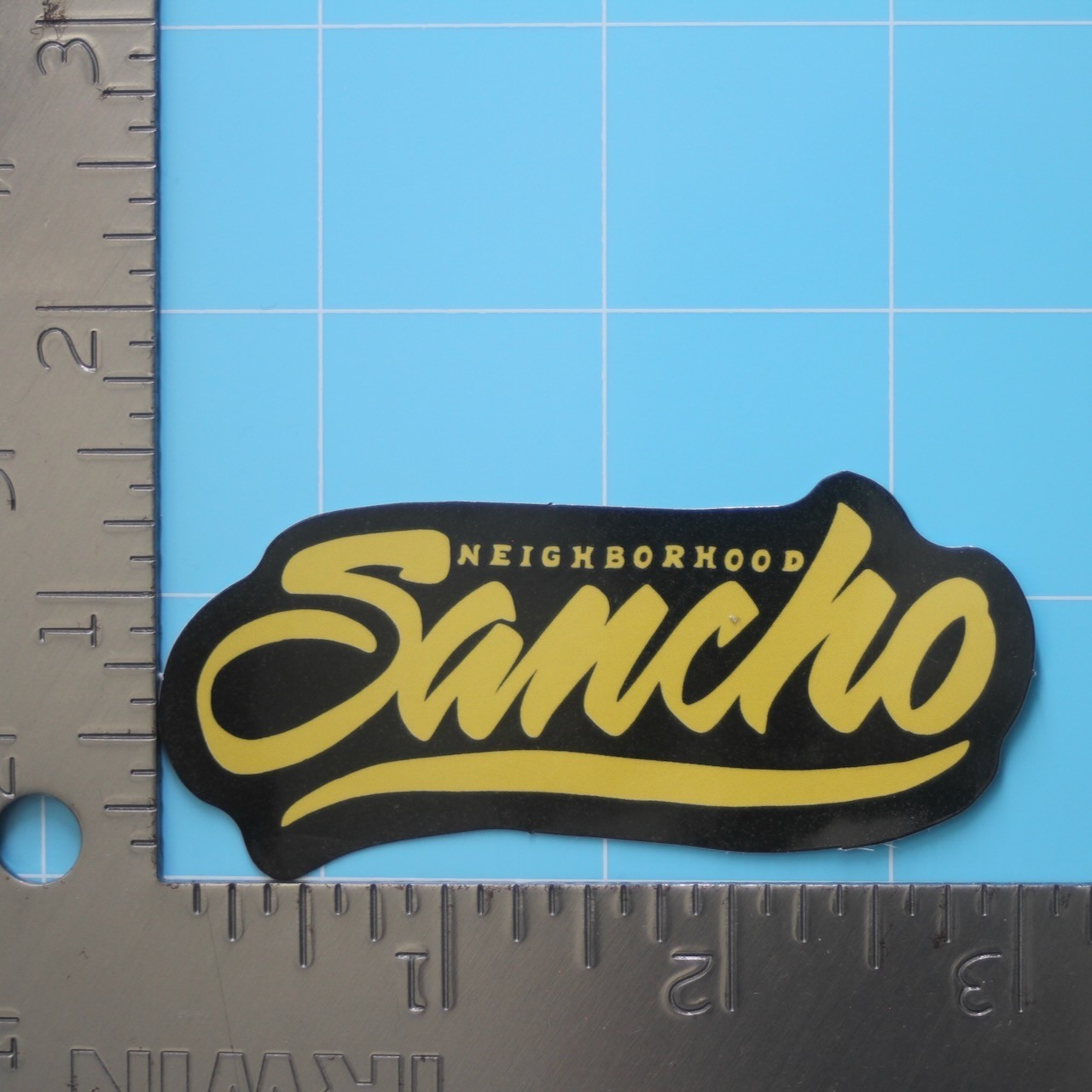 Mexican Sticker (NEIGHBORHOOD SANCHO) Chicano Mexico Humor Funny, Gloss Decal