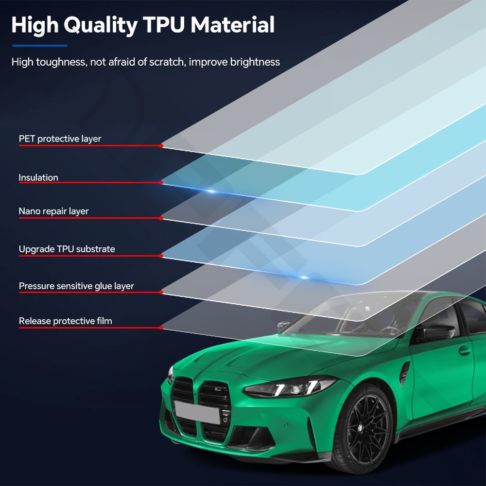 For BMW M3 G80 2021-2025 Full Car Precut Paint Protection Film Clear PPF TPU Kit