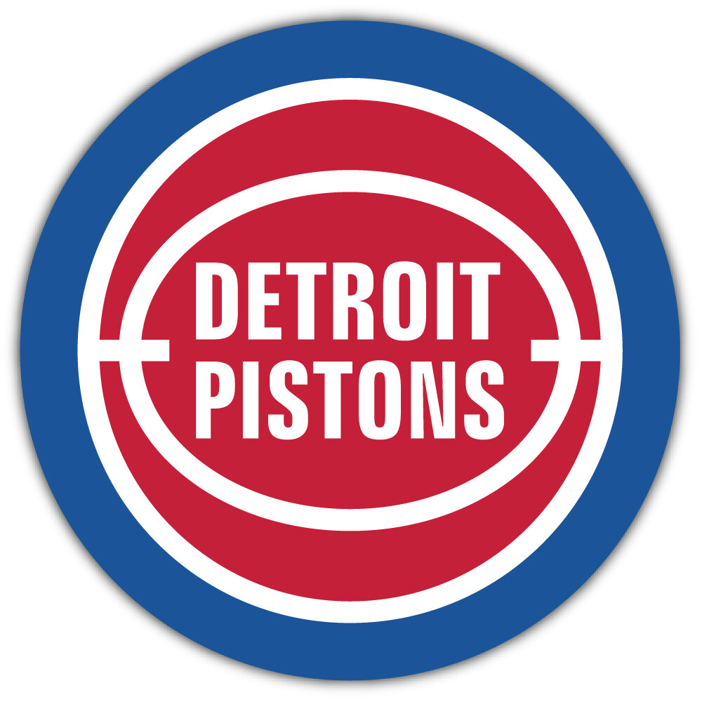 Detroit Pistons NBA Basketball Sport Logo Car Bumper Sticker Decal "SIZES"