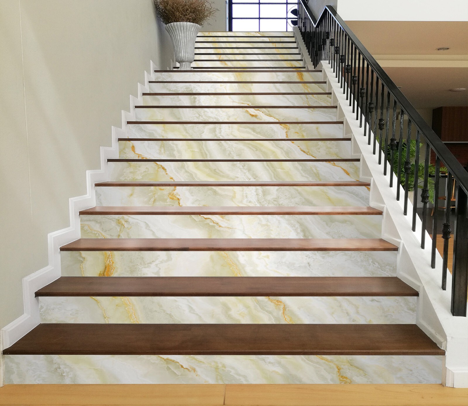 3D Gentle Simple Colors 8578 Stair Risers Decoration Photo Mural Decal Wallpaper