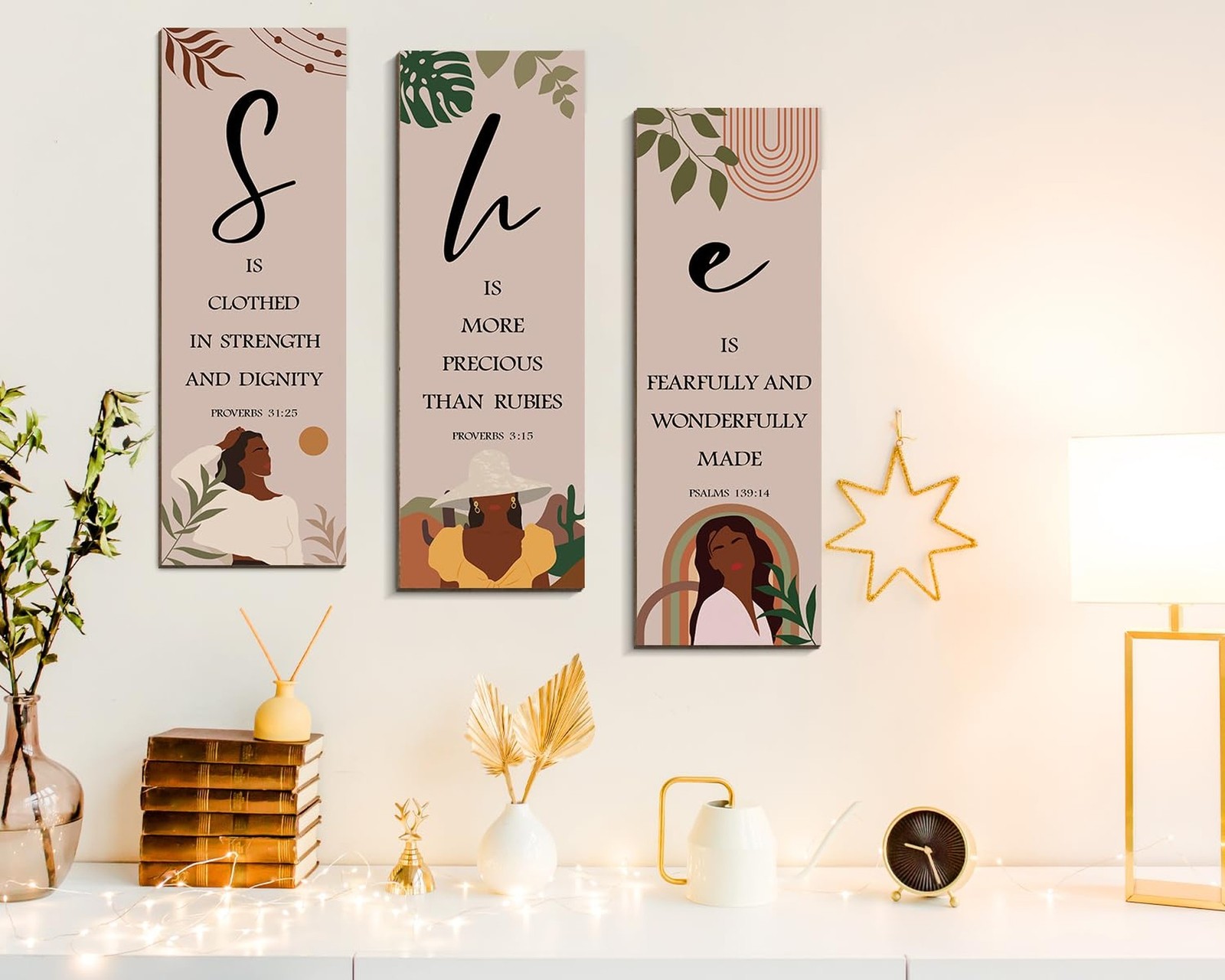 Black Girl African American Wall Art, Black Art Wall Decor, Inspirational Cul…
