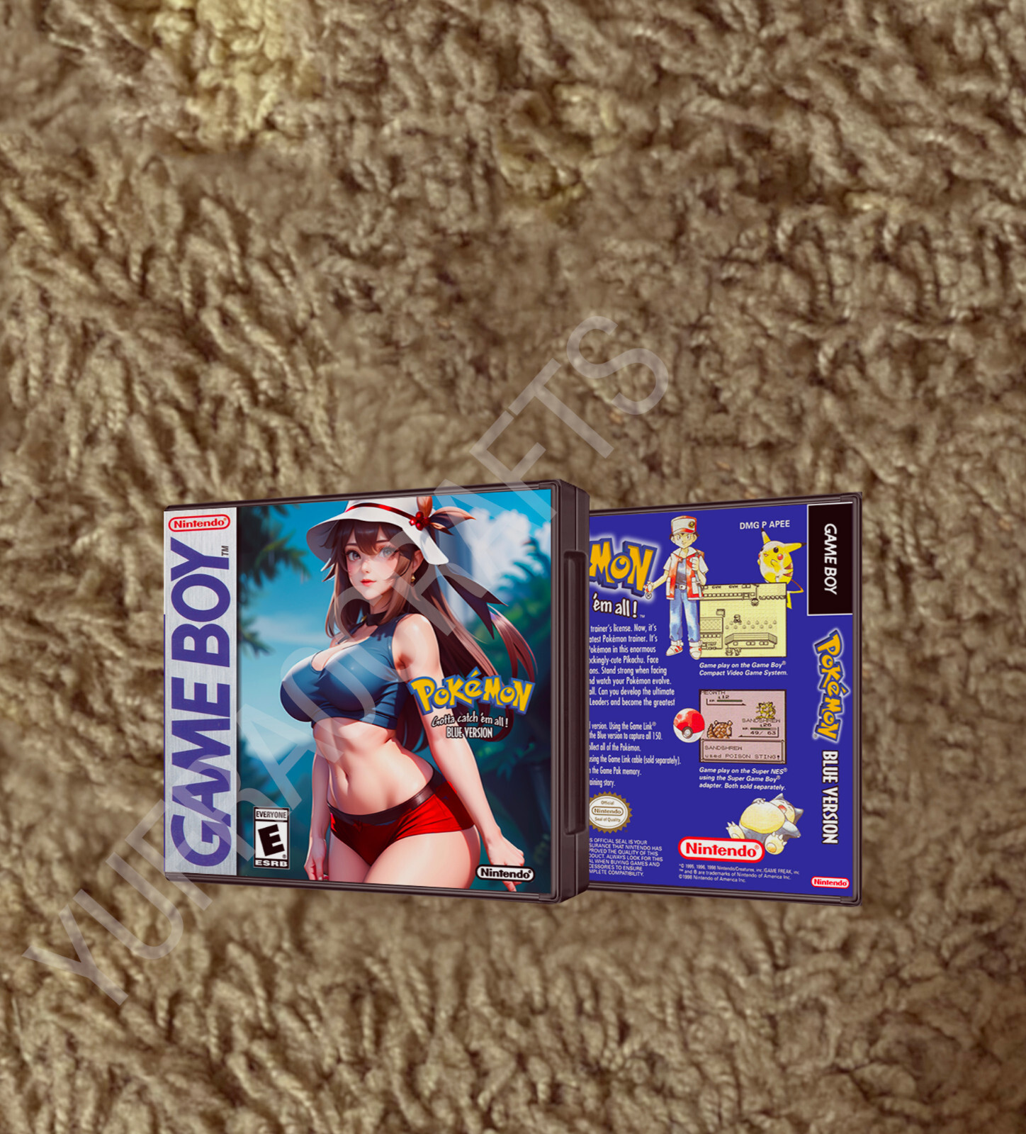 Pokemon Classic Series NDS/GB Yellow | Blue | Red | Green CUSTOM COVER ART ONLY