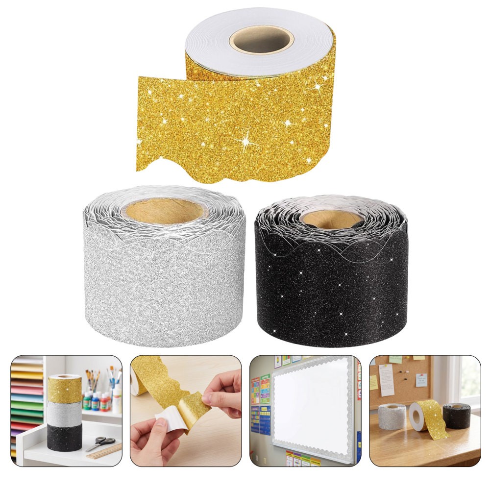 3 Rolls Holiday Bulletin Board Borders Paper Trim Classroom Decor