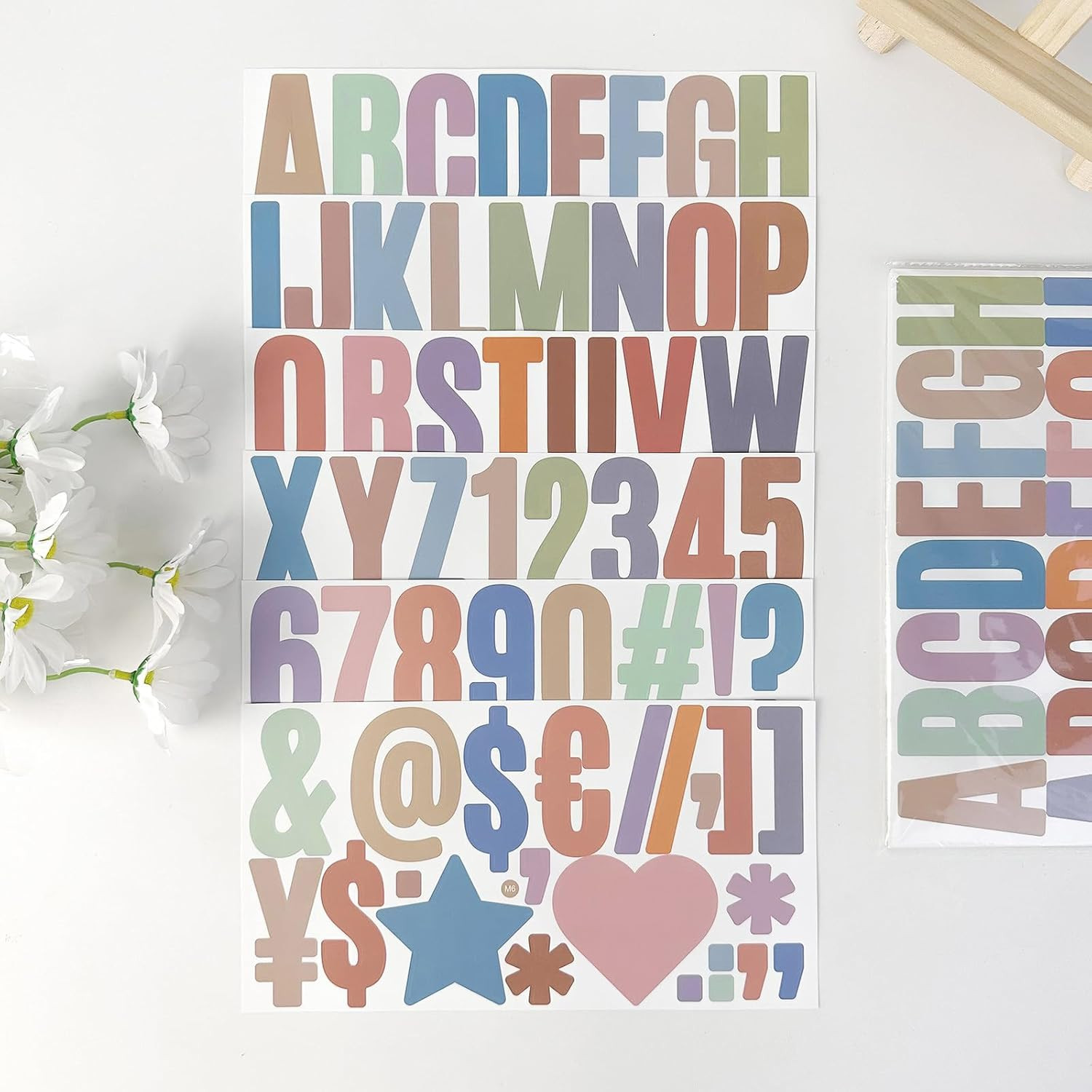 Letter ABC Sticker Large 2.5 Inch Alphabet Vinyl Decals for Poster Bulletin Boar