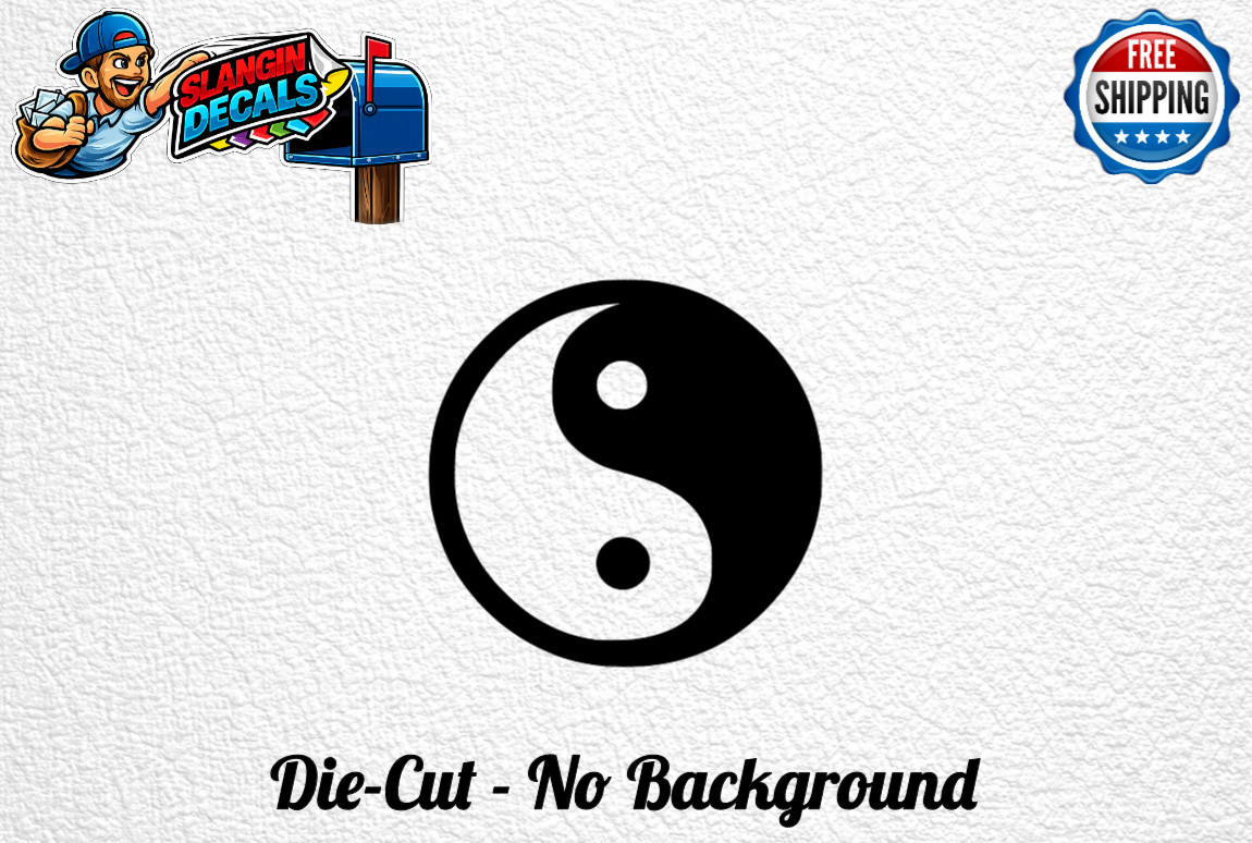 Yin Yang Vinyl Decal Sticker Car Truck Window Laptop Symbol