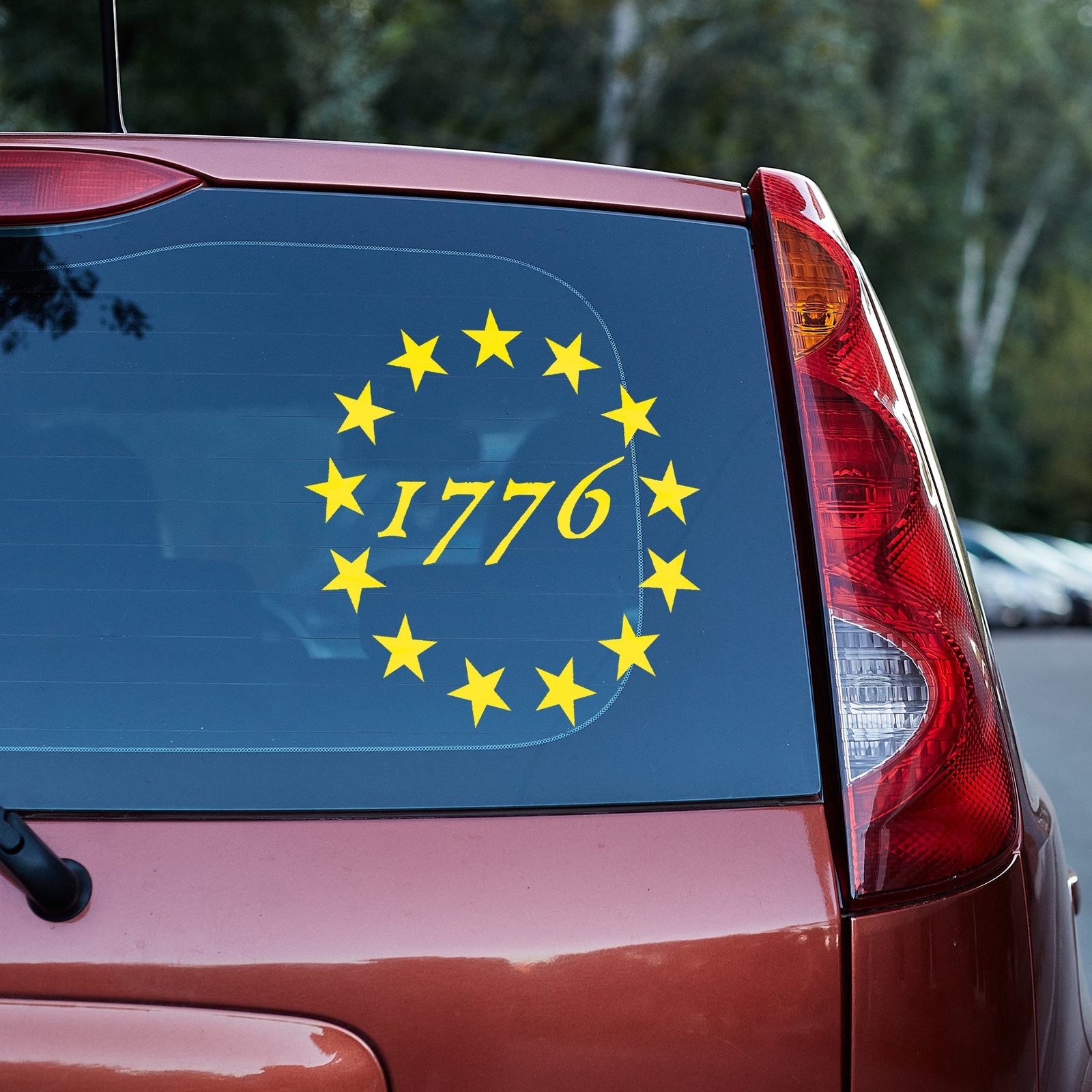 1776 Vinyl decal truck car window liberty freedom betsy ross 2nd amendment