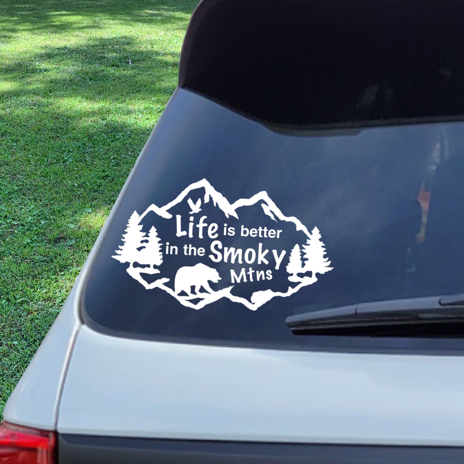 Life is Better in the Smoky Mountains Decal. Smoky Mountains Vacation.
