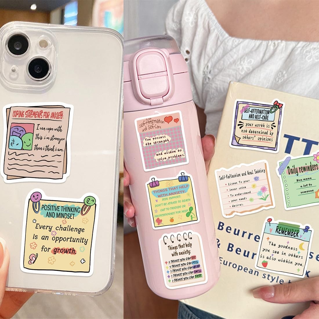 Varazz Affirmation Stickers Mental Health Pack