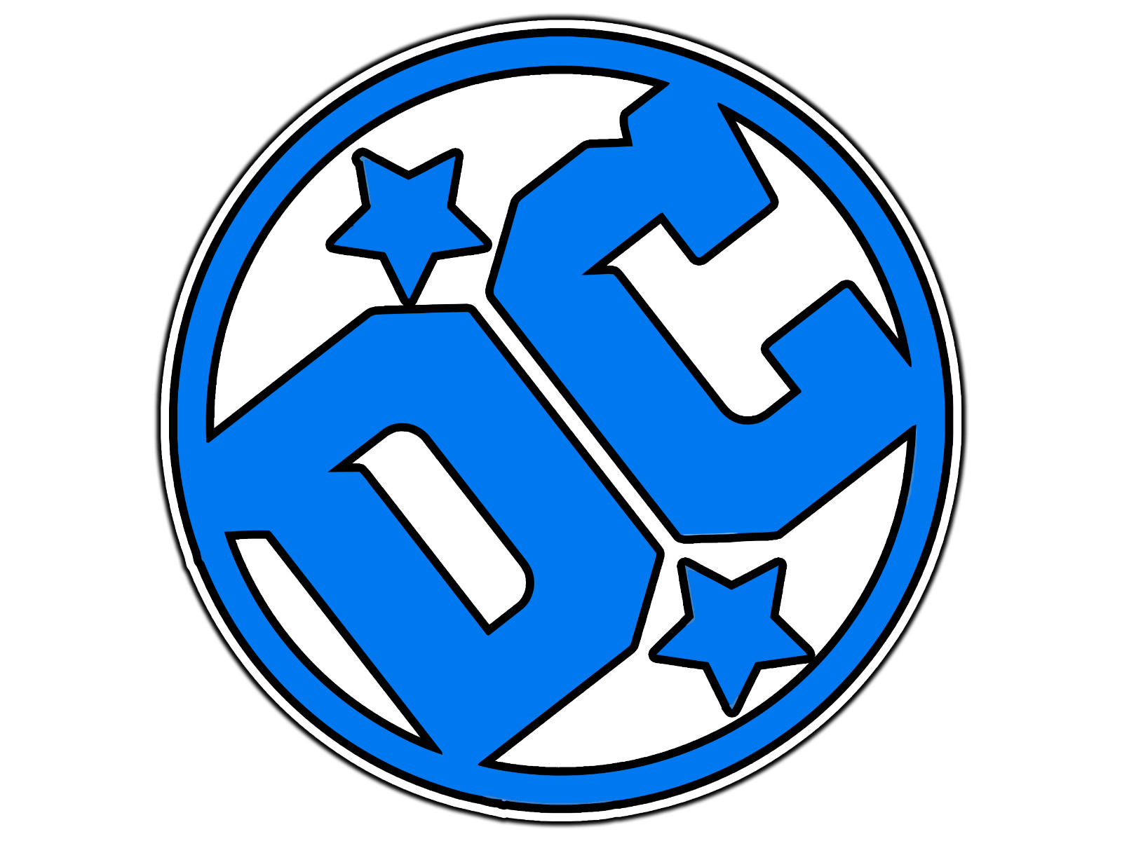 #0705 DC Comics Logo #1 Sticker Brand Waterproof Vinyl Decal Die-Cut Car Laptop