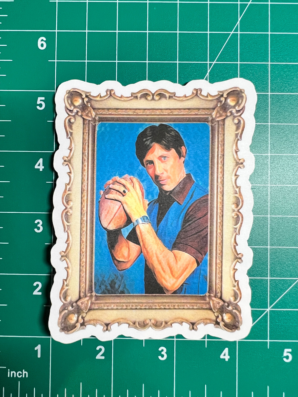 Uncle Rico Portrait – Laminated Vinyl Sticker – 3"x4" – Napoleon Dynamite