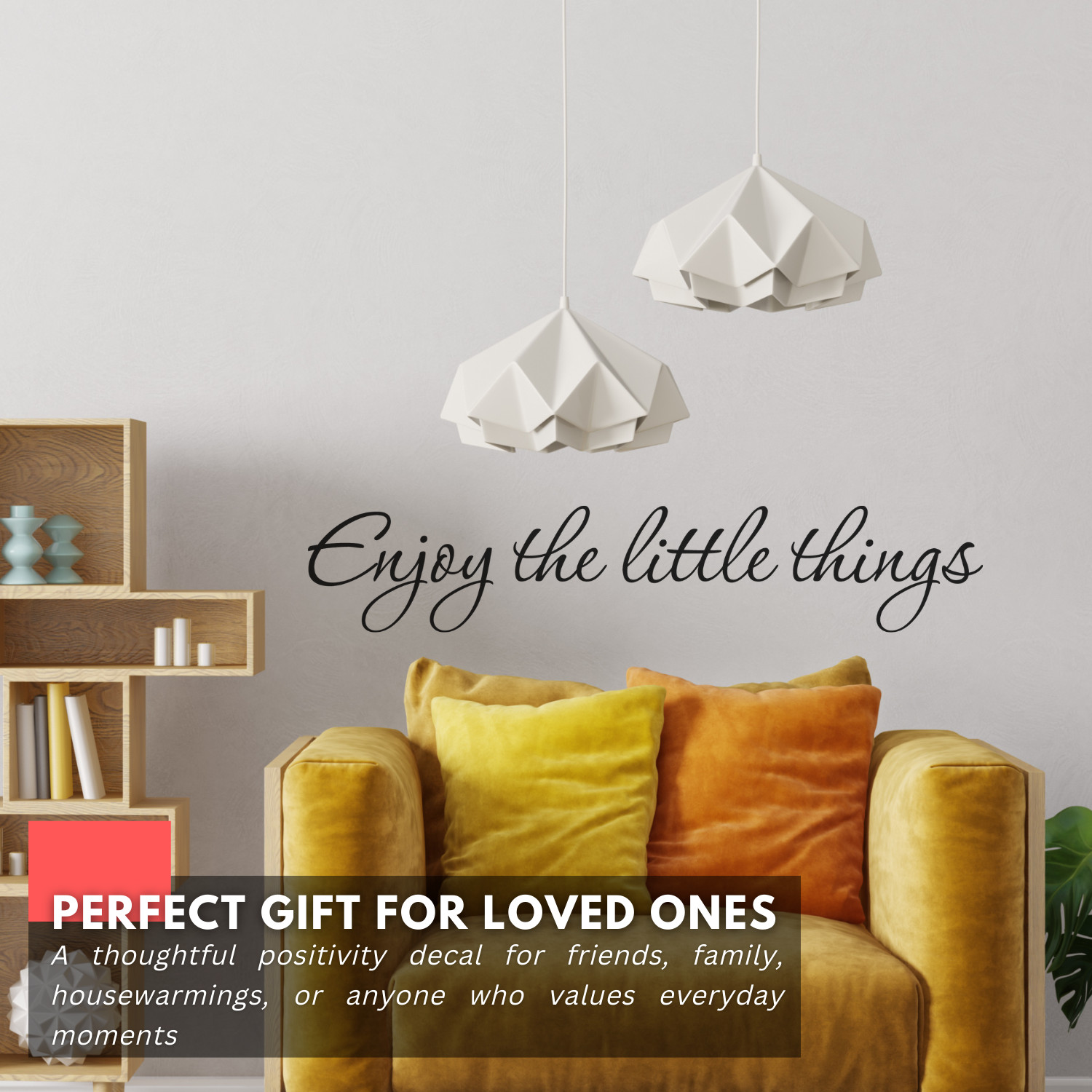 Enjoy The Little Things Inspirational Love Wall Decal Sticker Quote Vinyl Decor