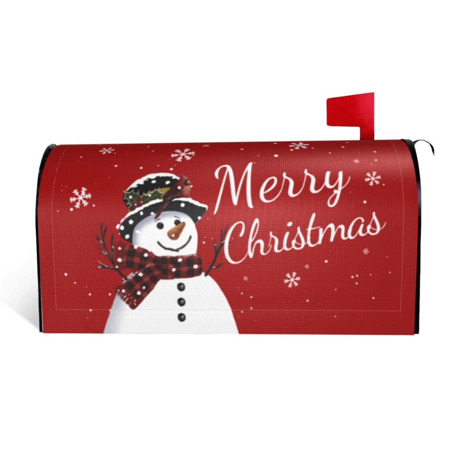 JYKCUL Winter Mailbox Covers Magnetic Standard Size 18 X 21 One Size, Red