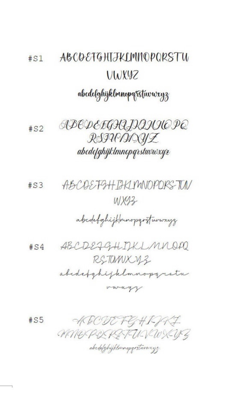 Custom Text Vinyl Lettering Sticker Decal Personalized Script Fonts In Chrome