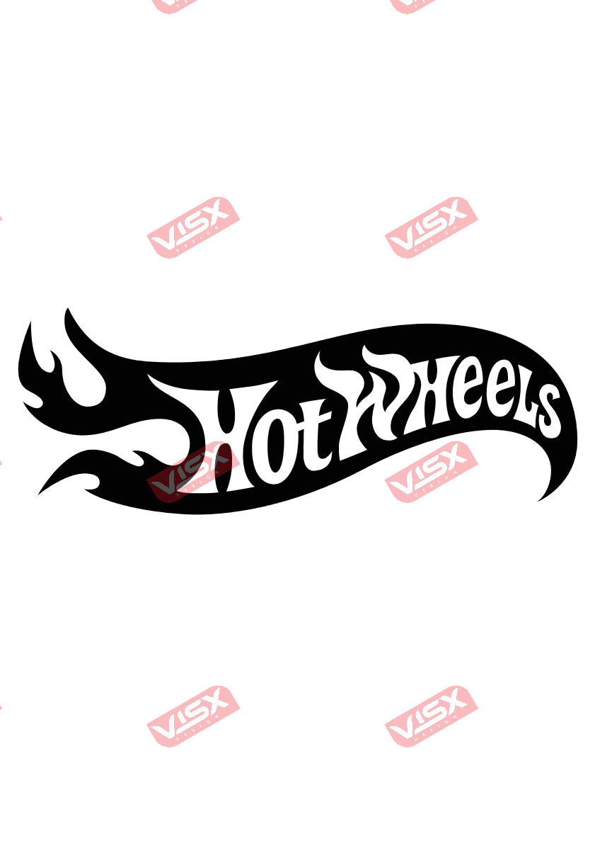 Hot Wheels Logo Car Decal Auto Sticker Vehicle Vinyl Toy Race Track Theme