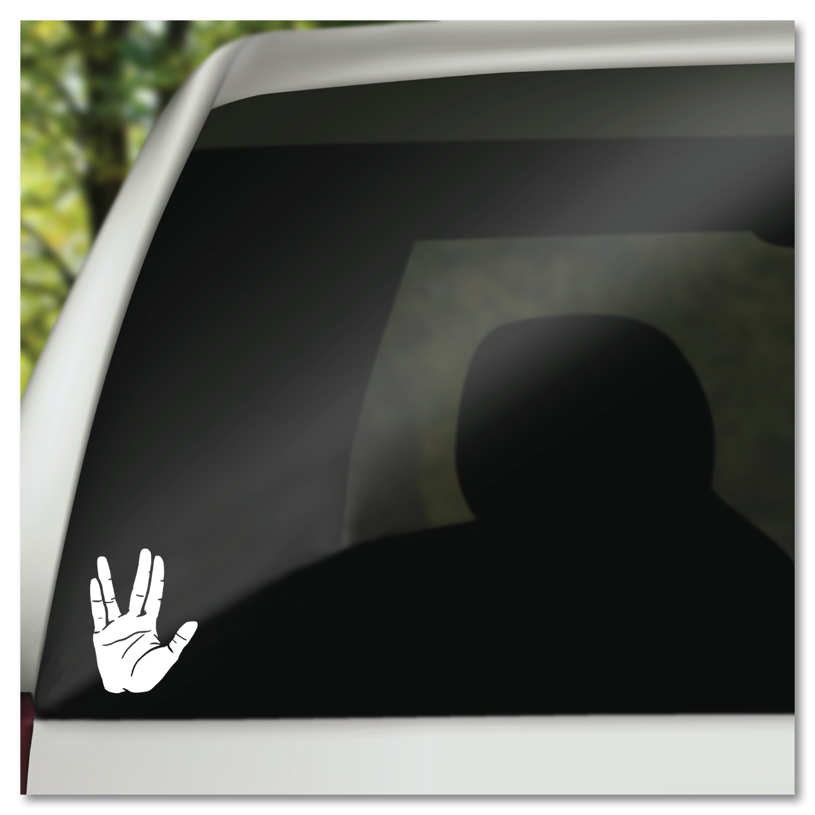 6" Spock Hand Live Long and Prosper Star Trek TV Show Vinyl Decal Sticker