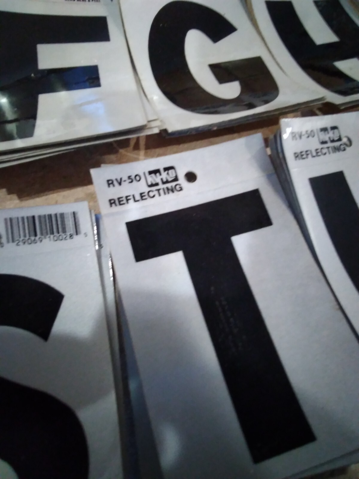 Assorted Vinyl and Metal Self Adhesive Letters & Numbers 3"+ 4" Tall 400+