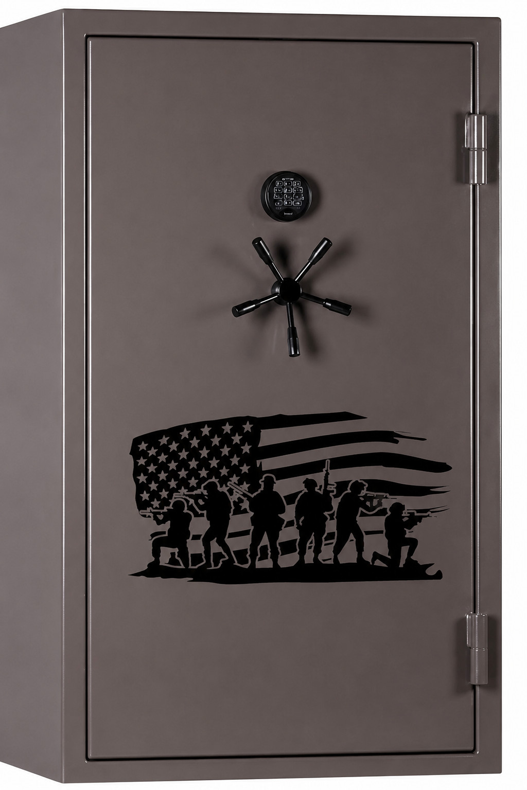 Battle Flag Silhouette Vinyl Decal Patriotic Sticker Truck Cooler Gun Safe Windo