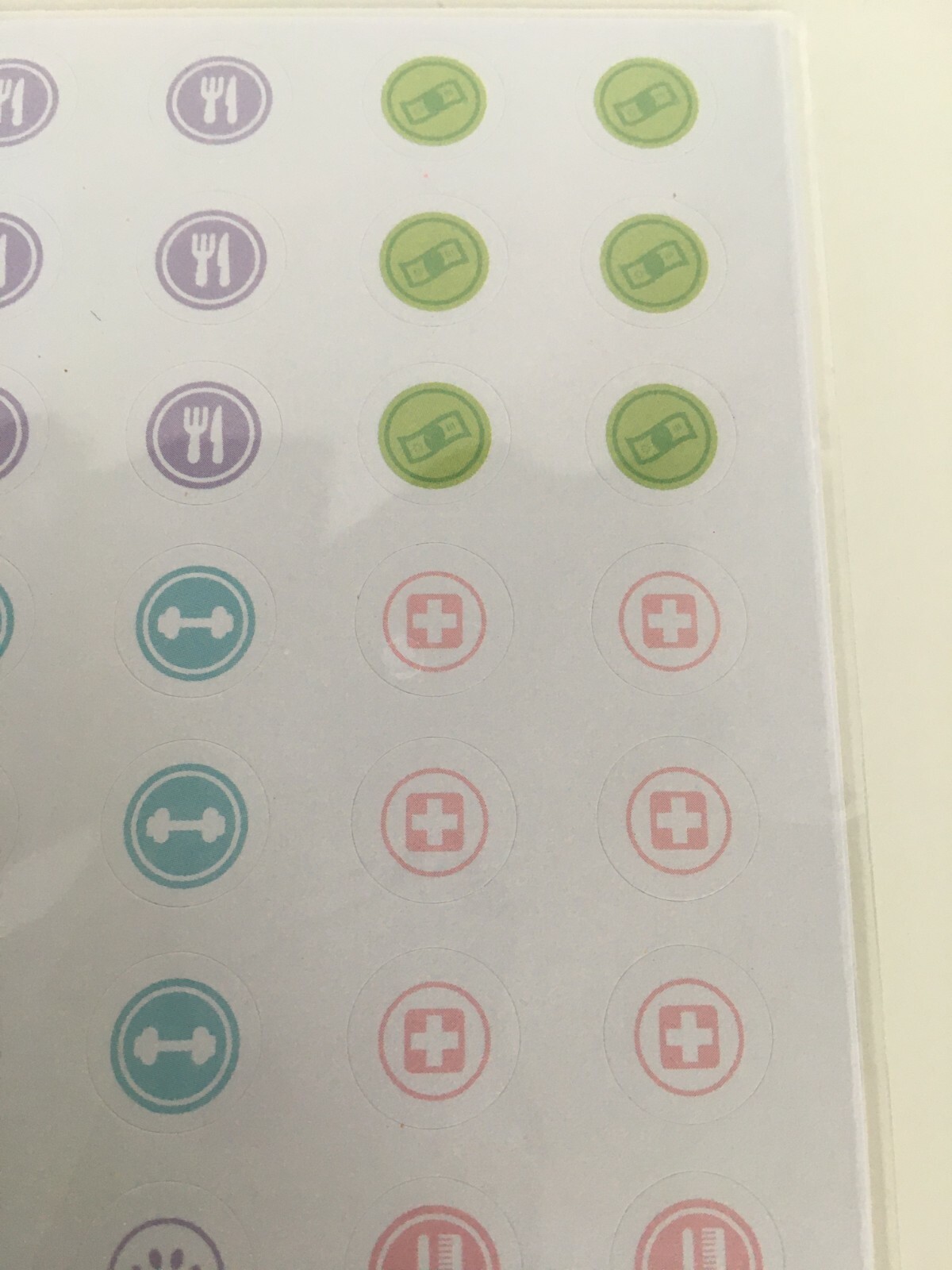 Pen and Gear Stickers 4 Sheets Small Circles for Planner Money Shipping Food New