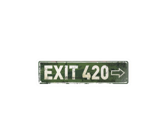 Exit 420 Sticker Decal