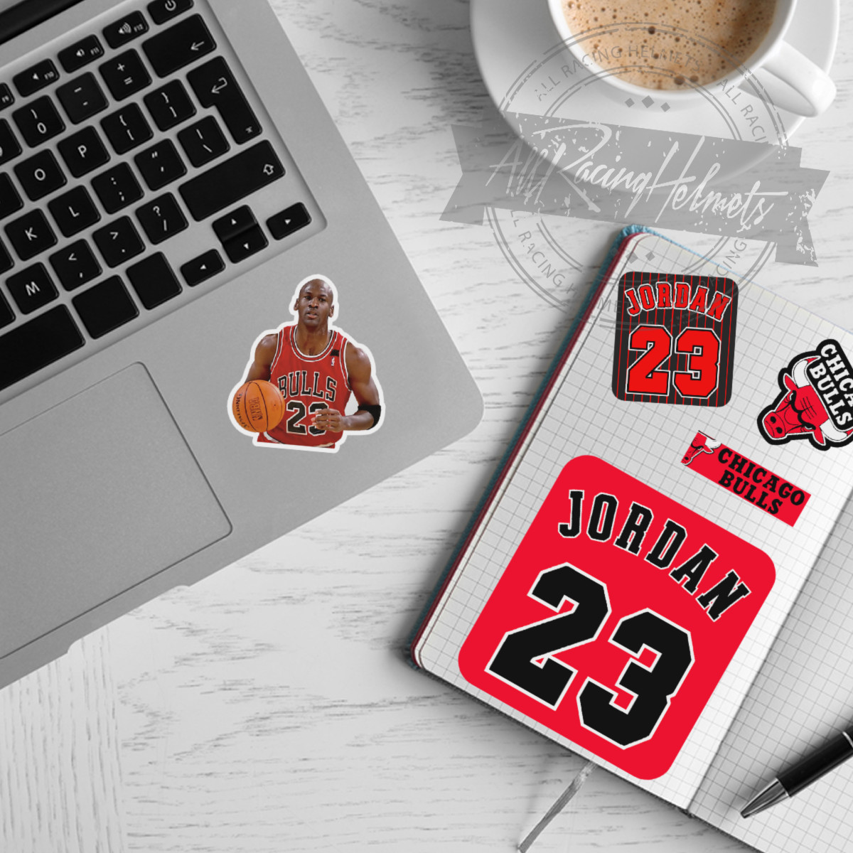 Chicago Bulls NBA Basketball MJ A4 Printed Vinyl Decal Sticker HQ