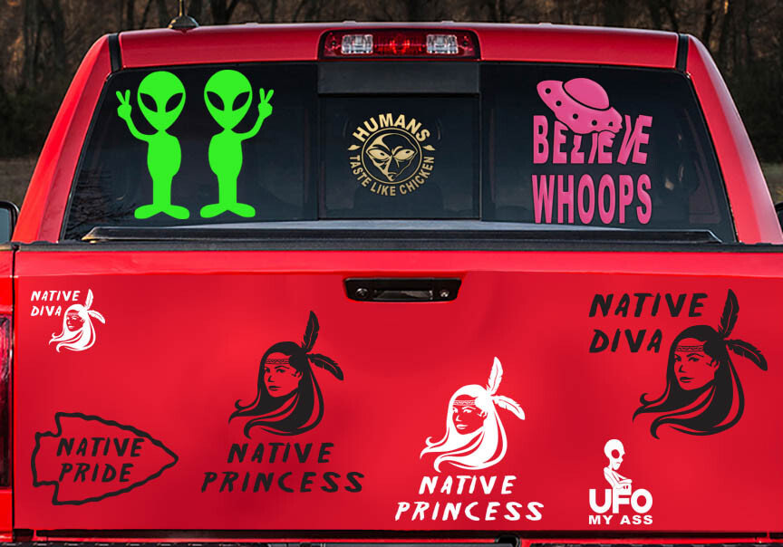 Native Princess Native American Indian sticker decal