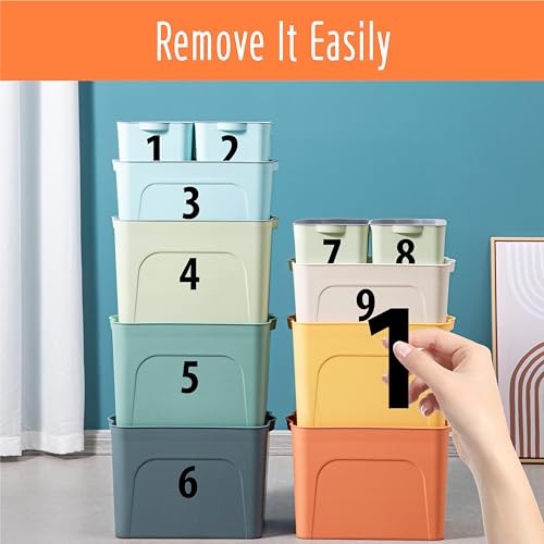 300 PCS Number Stickers Waterproof Vinyl Number Stickers Self-Adhesive 3" Black