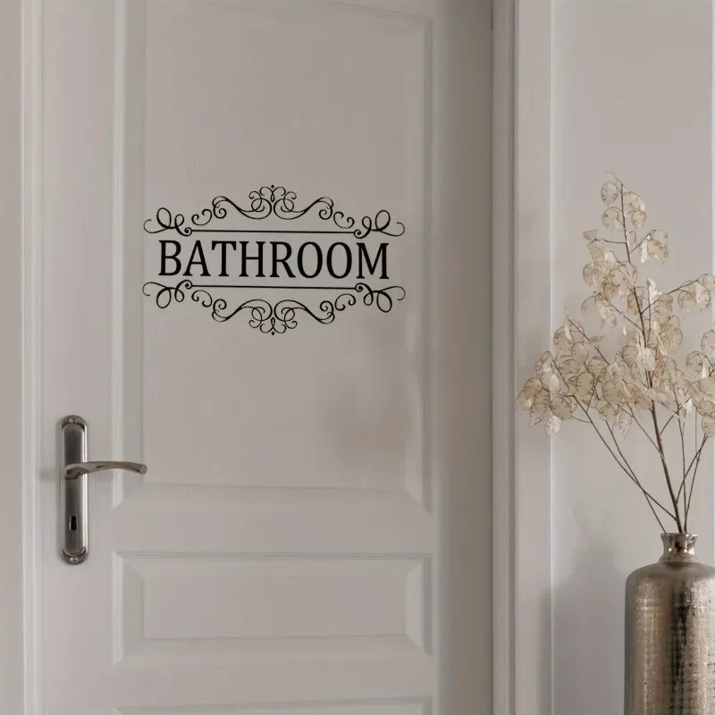 Waterproof Bathroom Wall Sticker PVC Home Decor Wall Door Decoration Decal