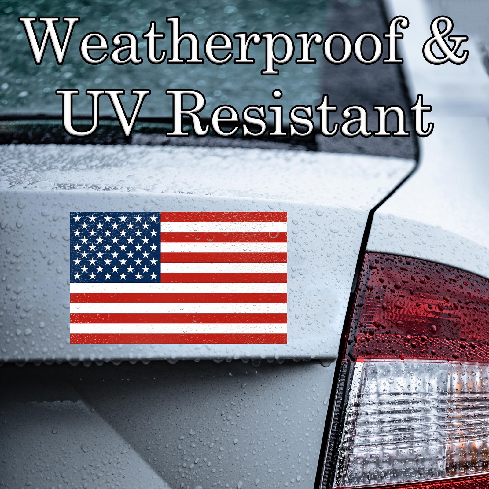 US United States of America USA Flag Car Truck Window Decal Sticker Patriotic…