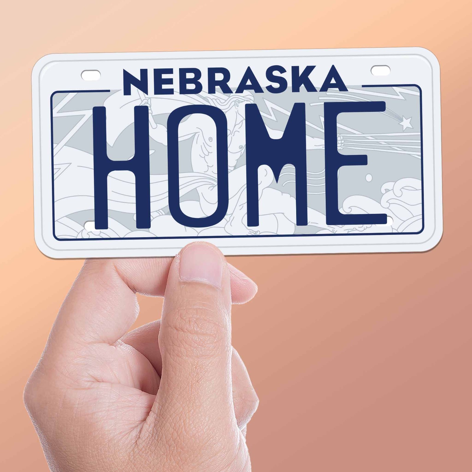 Nebraska License Plate Bumper Stickers – Choose Your NE Midwest Decal for Laptop