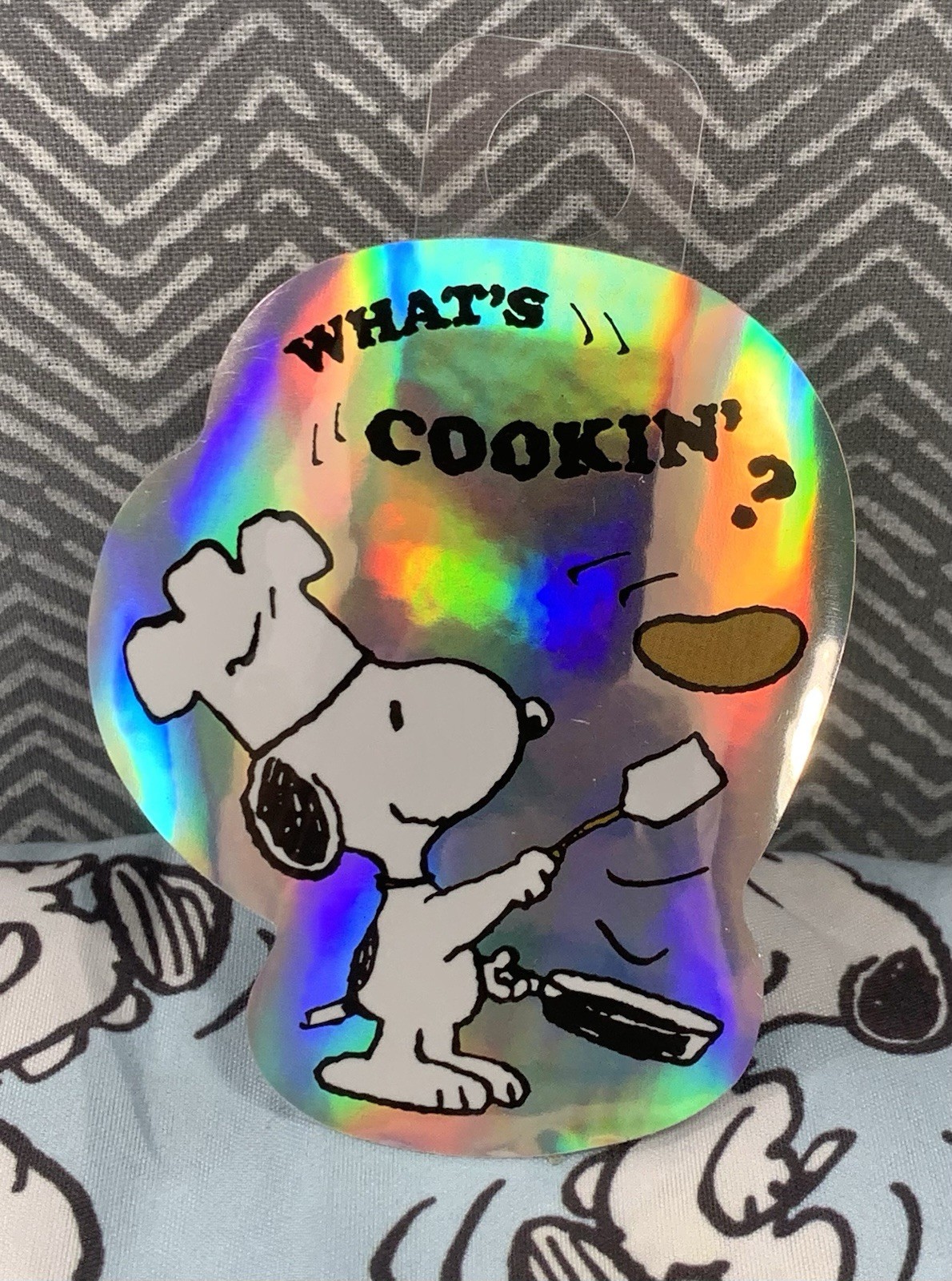 Snoopy What’s Cookin Sticker Peanuts Decal Chef Waterproof Vinyl Car Laptop NEW
