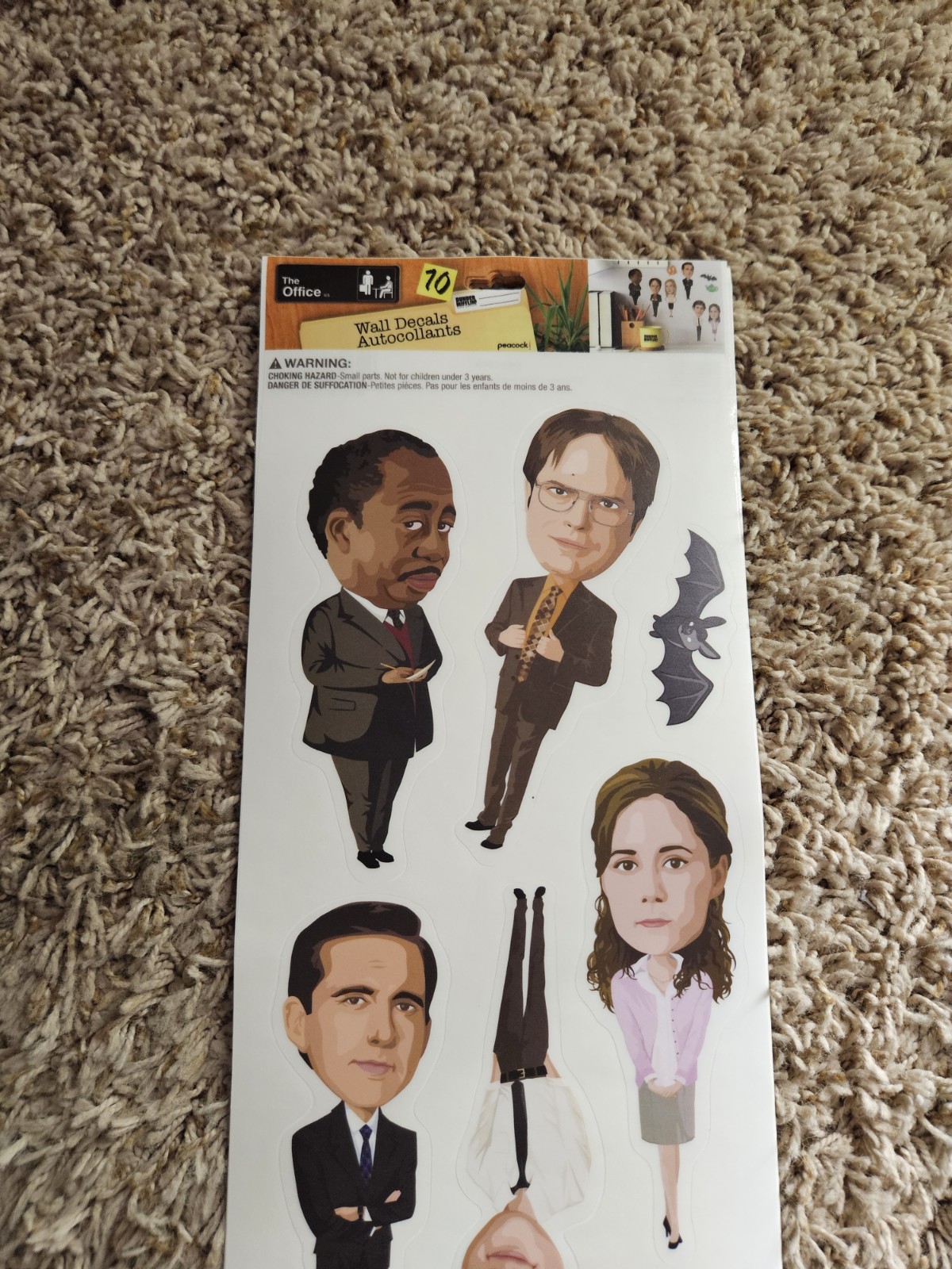 The Office Michael Scott Dunder Mifflin Dwight Sticker Sheet 10 Wall Decals
