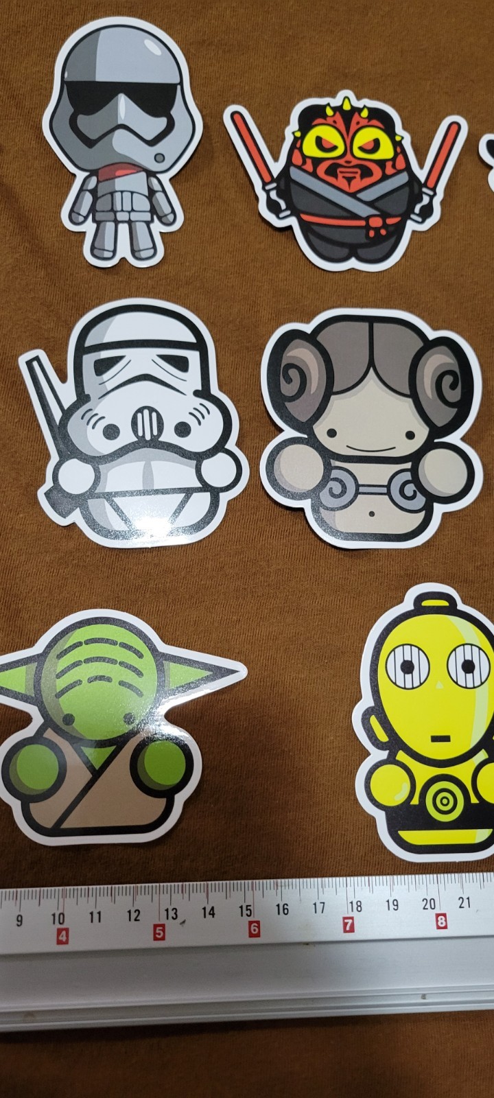 Star Wars LEGO Stickers Set Of 12 Individual As Seen