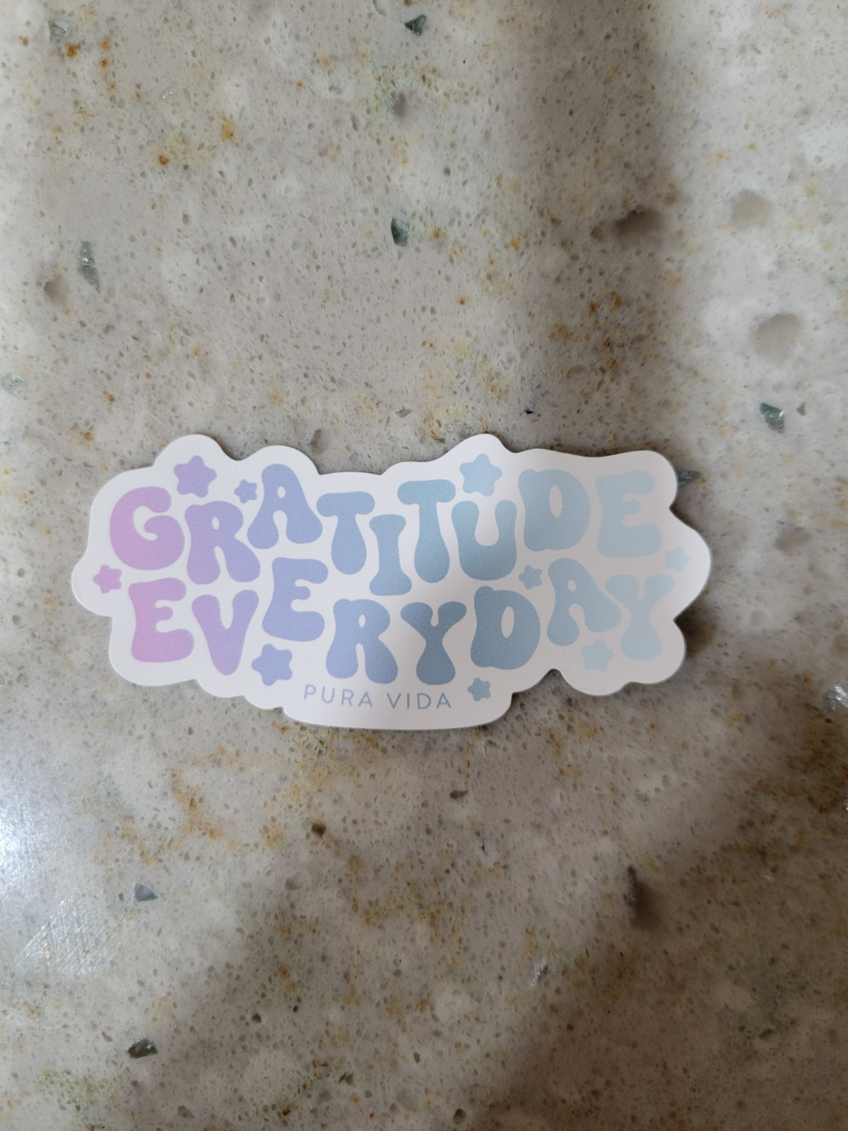 New Pura Vida Gratitude Everyday January 2025 Monthly Bracelet Club Sticker ONLY