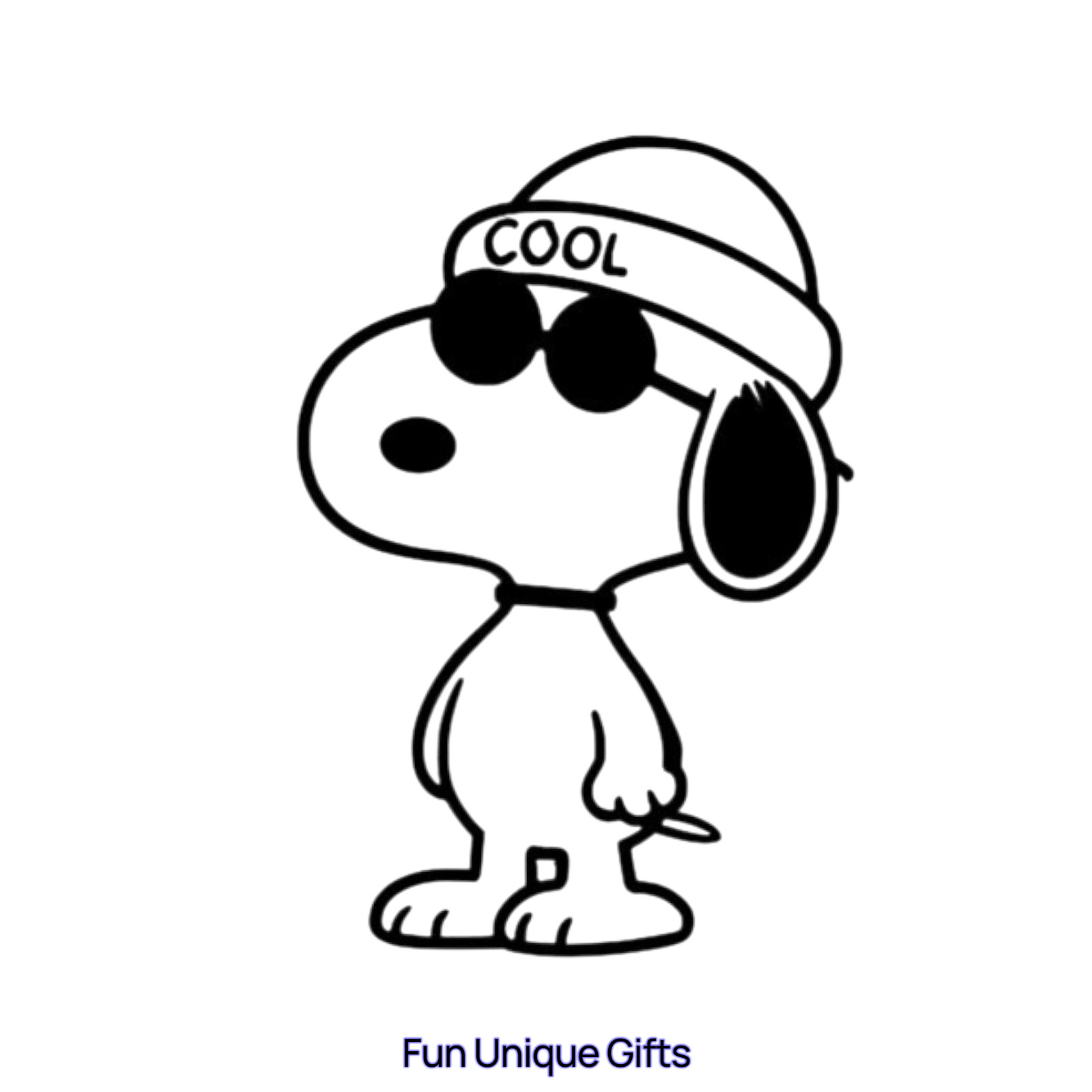 Snoopy cool Vinyl Decal Sticker -Multiple Colors & Sizes- SHIPS FREE!