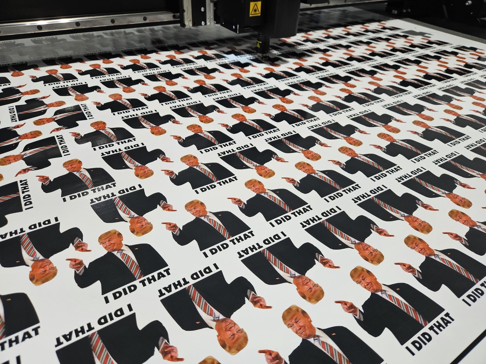 Trump 'I Did That' Sticker – Funny Political Meme, Waterproof Vinyl