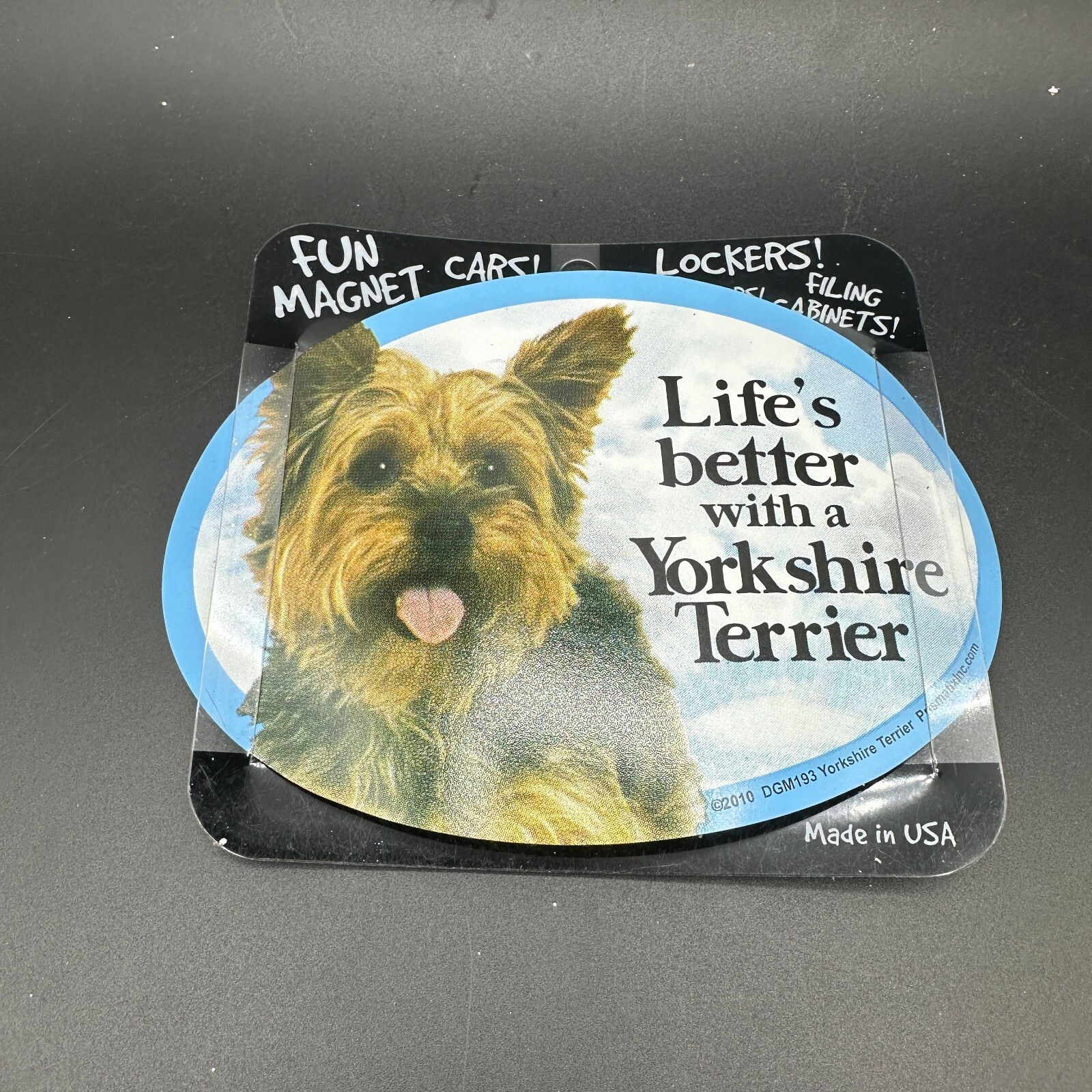 Life's better with a Dog Magnet Decal Oval Made in the USA Prismatix Pick Breed