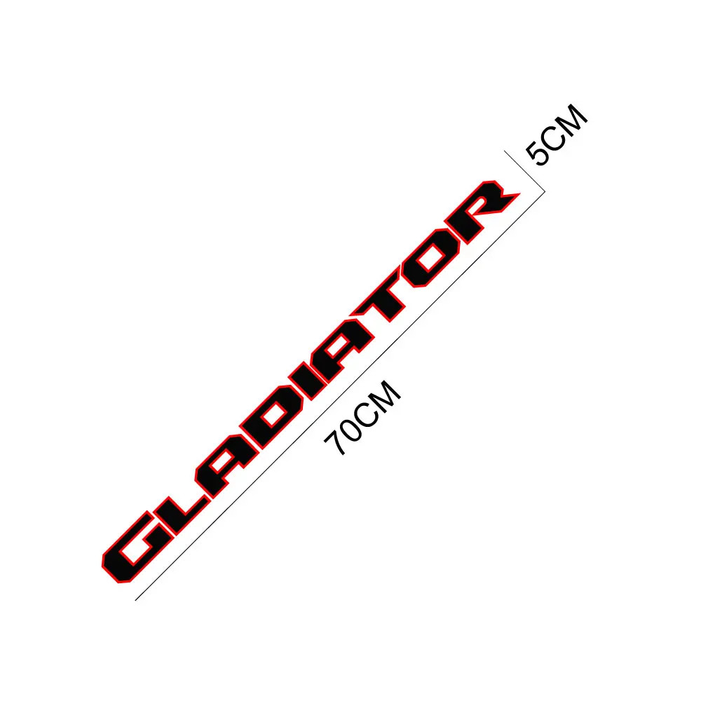 Aftermarket Hood & Side Decal for Jeep Gladiator JT | Engine Hood Truck Sticker