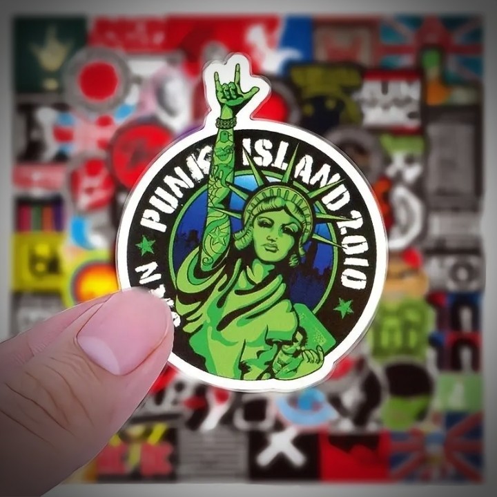 300pcs Rock Band Logo Stickers Decal Lot Punk Vinyl Music Heavy Metal Laptop USA