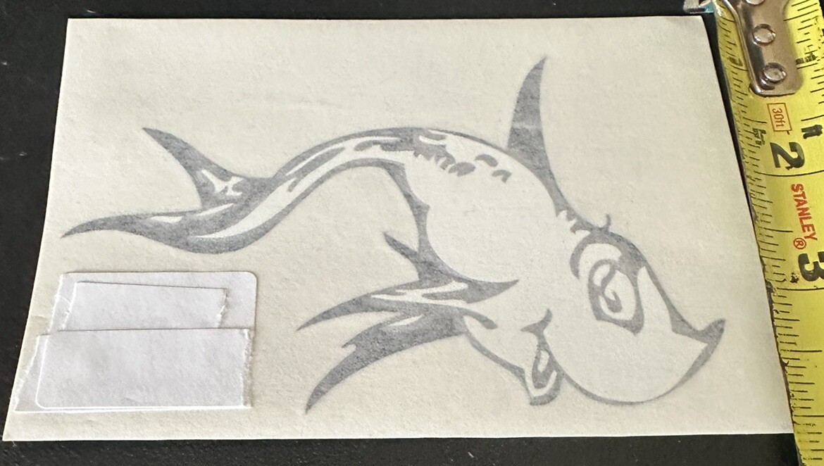 Dr. Seuss One Fish, Two Fish Vinyl Wall Decals Small White Decal 5.5" X 4"